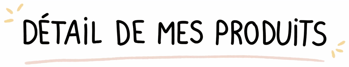 Détail de mes produits