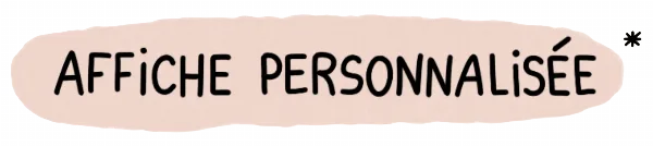 Affiche personnalisée