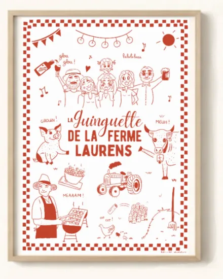 Affiche évènement illustrée