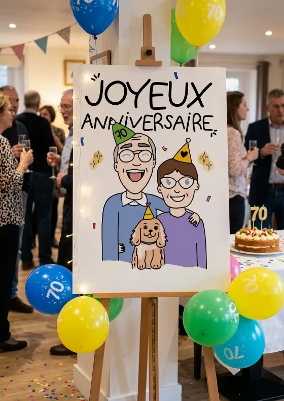 Affiche pour les 70 ans de Jean-Yves