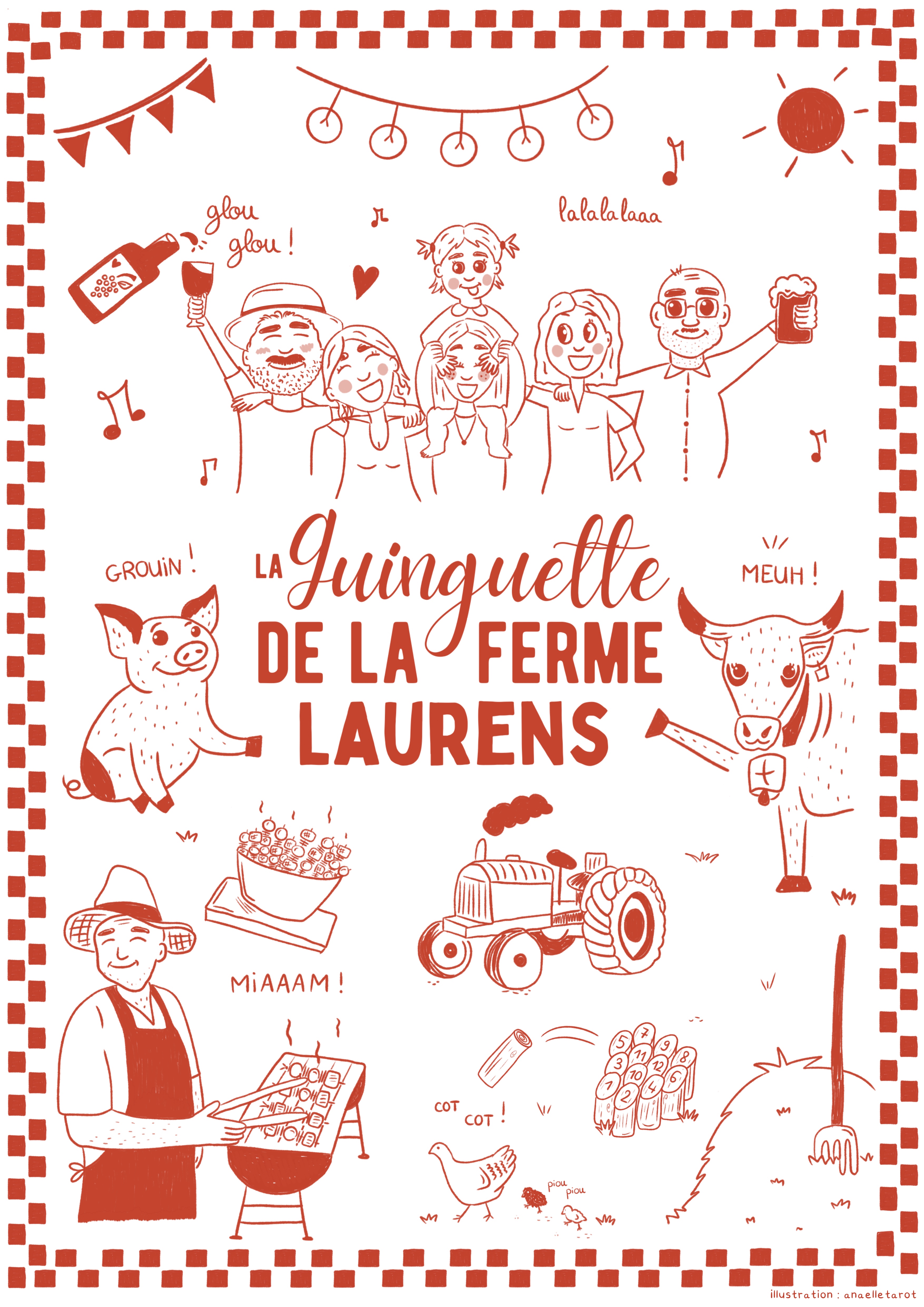 L'affiche grand format de la Guinguette Laurens