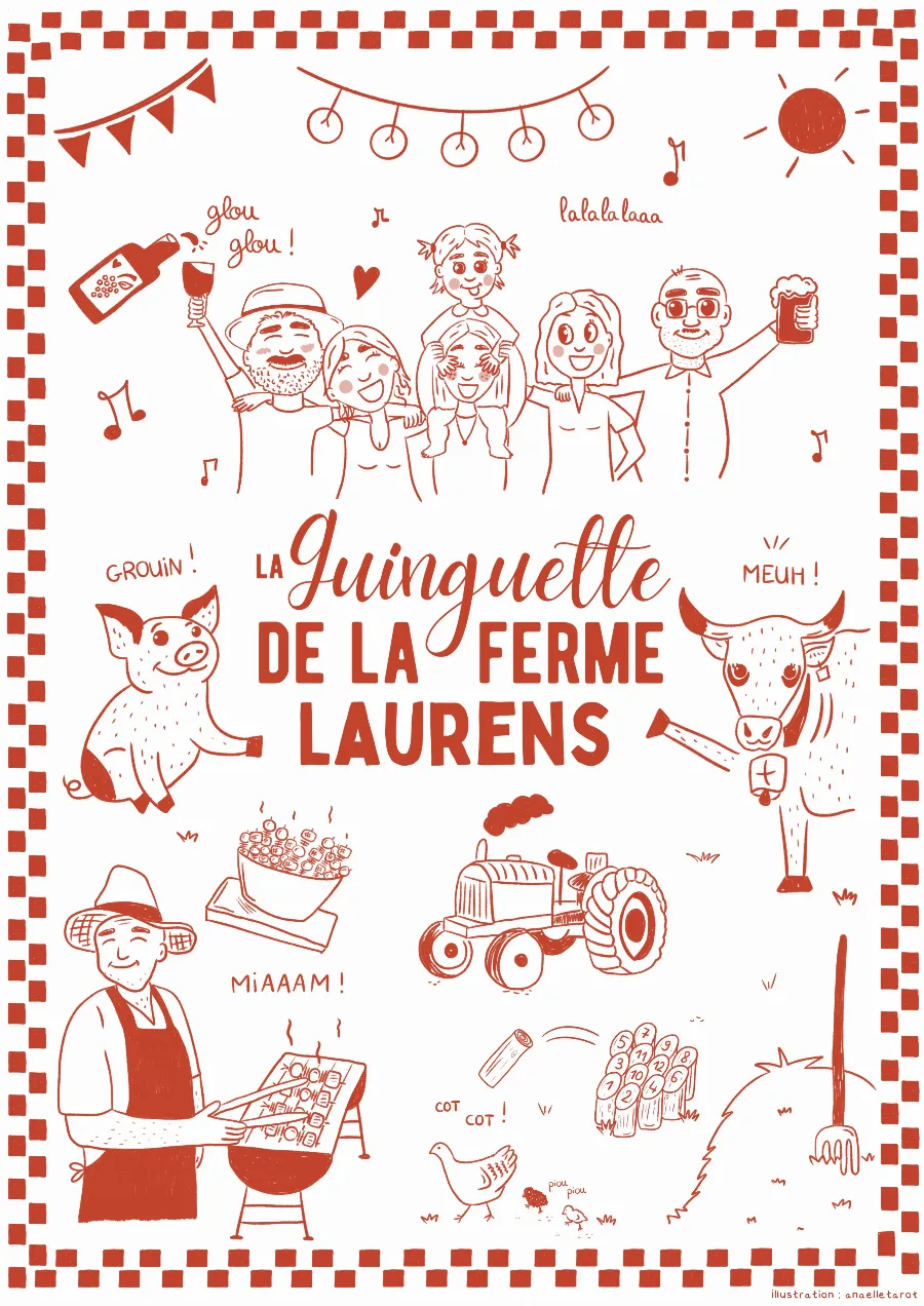 L'affiche grand format de la Guinguette Laurens